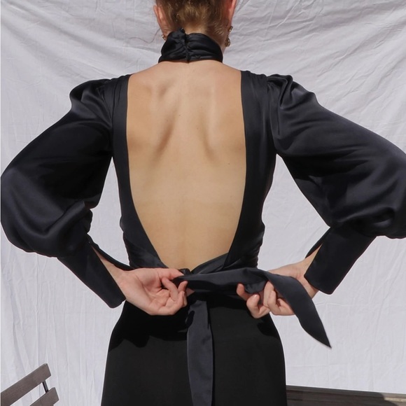 COPY - ORSEUND IRIS Night Out Top in Midnight - Picture 10 of 13